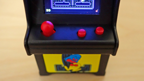 The buttons on a calculator feel better than the clicky buttons and joystick on these arcades.